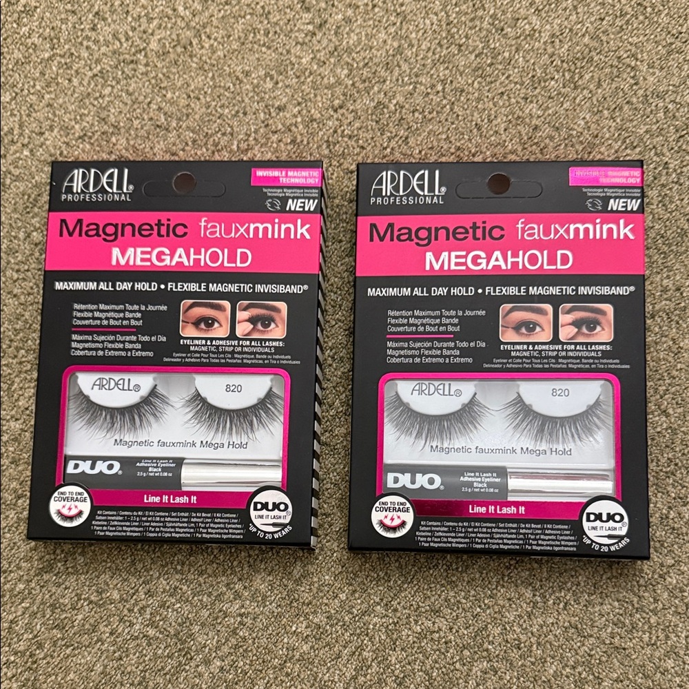 Ardell Magnetic Faux Mink Megahold Lashes
- Black 2 units
